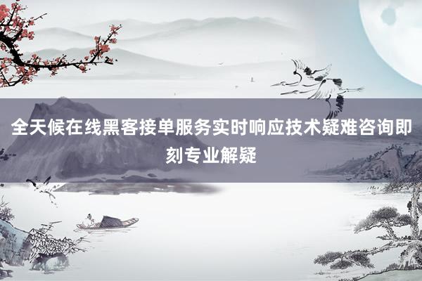 全天候在线黑客接单服务实时响应技术疑难咨询即刻专业解疑